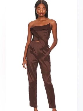 LPA - Penelopa Corset Top In Brown